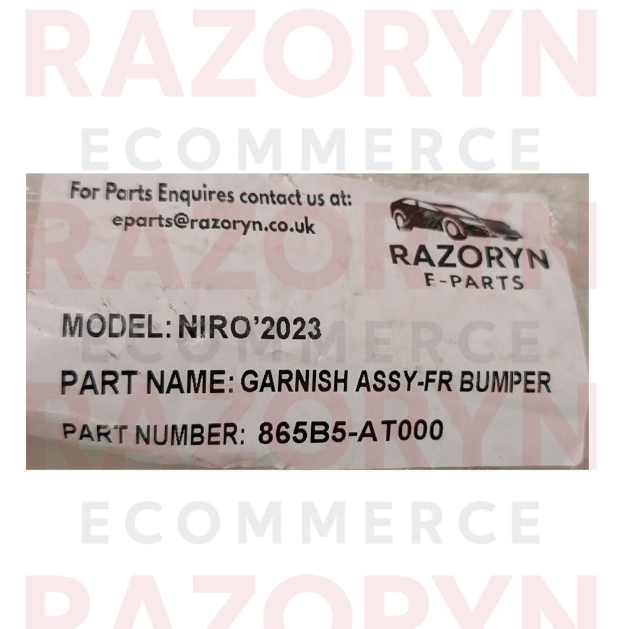 Kia Niro 2022-2025 Front Bumper Upper Moulding Trim