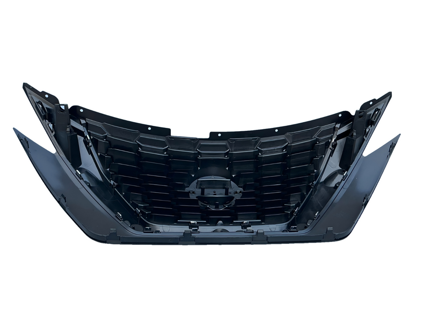 Nissan Juke 2019-2026 Front Grille Gloss Black W/Chrome Moulding & Camera Hole