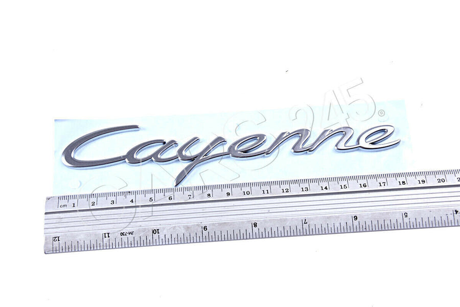 Porsche Cayenne Chrome Rear Tailgate Script Emblem Badge