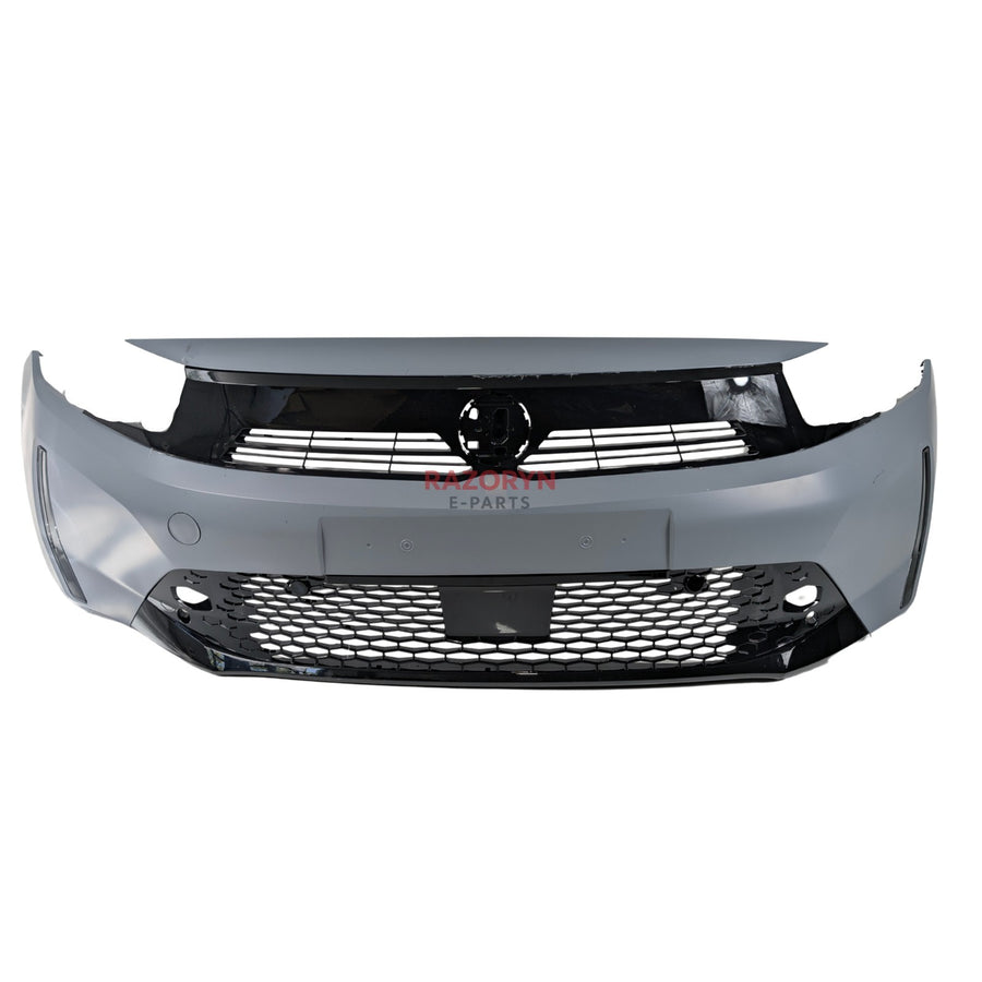 Vauxhall Corsa F 2023-2026 Primed Front Bumper Complete w/o PDC Holes