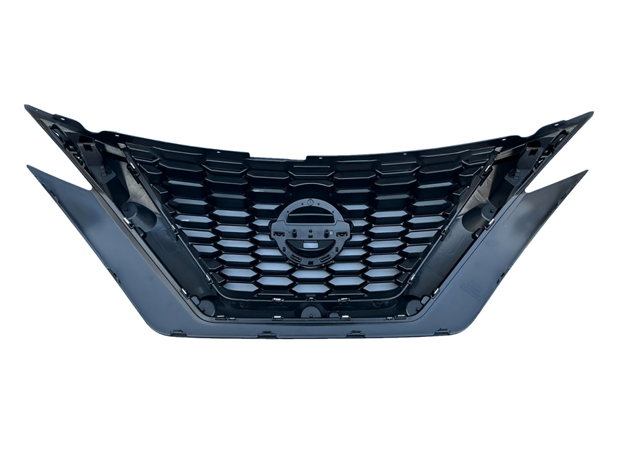 Nissan Juke 2019-2026 Front Grille Gloss Black W/Chrome Moulding & Camera Hole