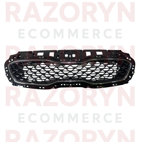 For Kia Sportage 2018-2022 Front Grill Matt Black with Chrome Surround Trim