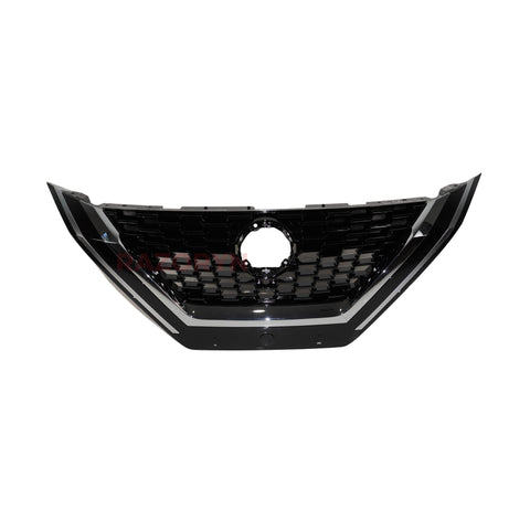 Nissan Qashqai J12 2022-2025 Front Bumper Main Grille (Chrome + Camera Hole)