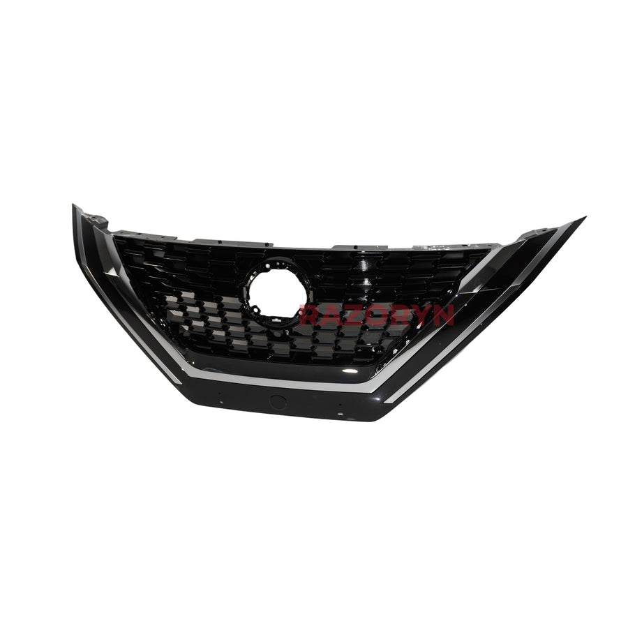 Nissan Qashqai J12 2022-2025 Front Bumper Main Grille (Chrome + Camera Hole)