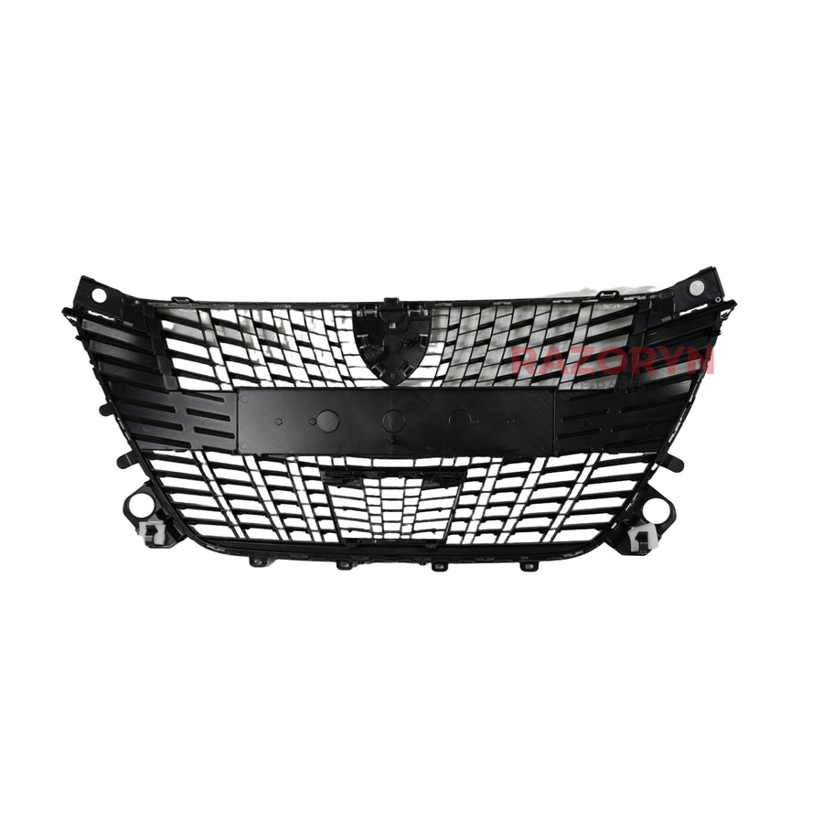 Peugeot 208 2024-2026 Front Bumper Main Grille with Cover (Black)